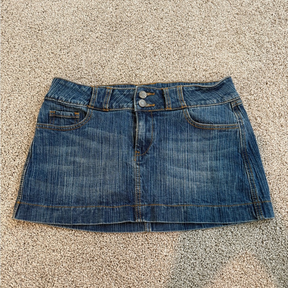 Brandy Melville Blue Denim Mini Skirt